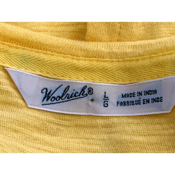 Woolrich L Yellow Organic Cotton Sleeveless Blouse Boho Resort Summer City Chic - Picture 7 of 13